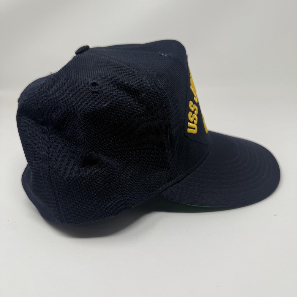 Vintage USS John F Kennedy CV-67 Hat Cap Snap Back Mens One Size Blue Cap-10 80s - Picture 4 of 6
